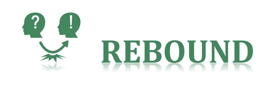Concept of rebound Stock Illustration