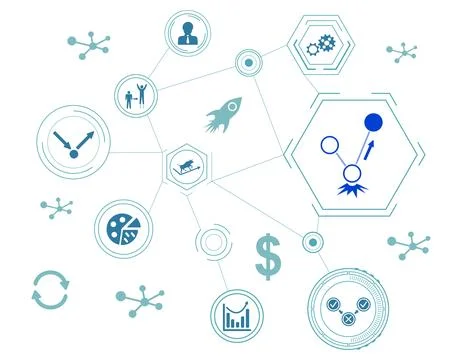 Concept of rebound Stock Illustration