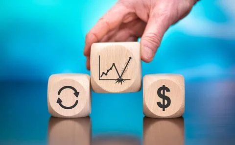 Concept of rebound 스톡 사진