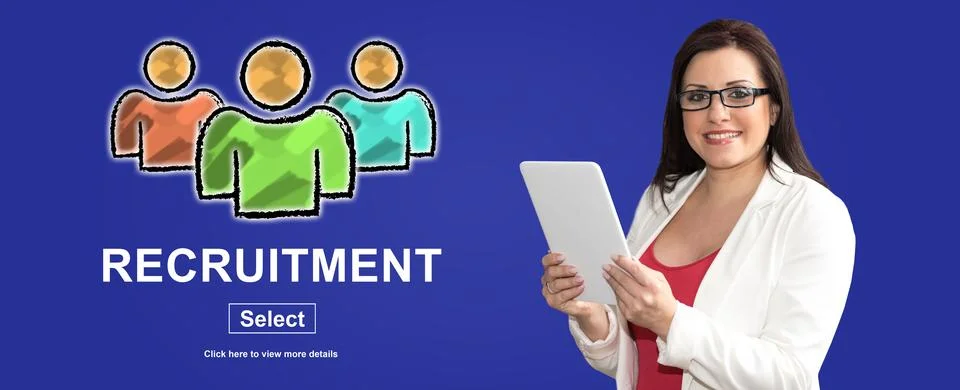 Concept of recruitment Stock Photos