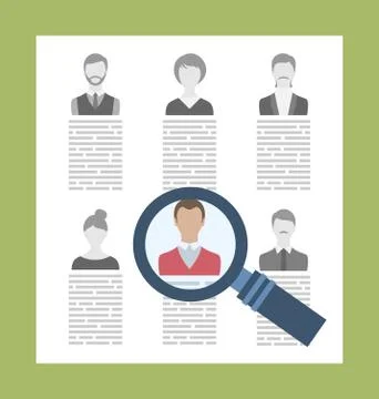 Concept Recruitment Specialists Stock Illustration