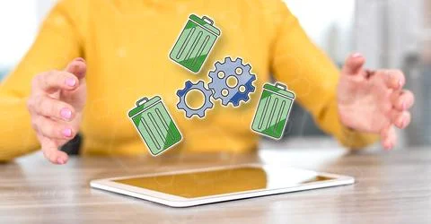 Concept of recycling process Stock Photos