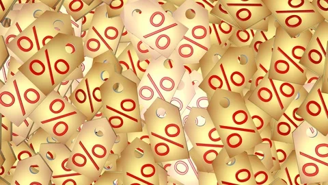 The concept of reducing the price of purchases. Stock Footage 120616161