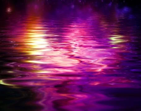 Concept reflection on the surface of the water Stock Photos