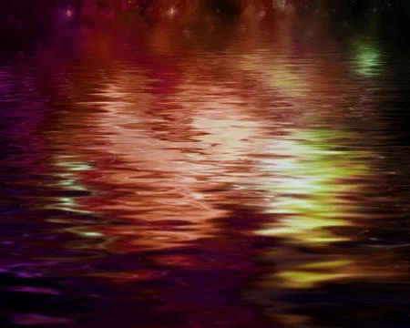 Concept reflection on the surface of the water Stock Photos