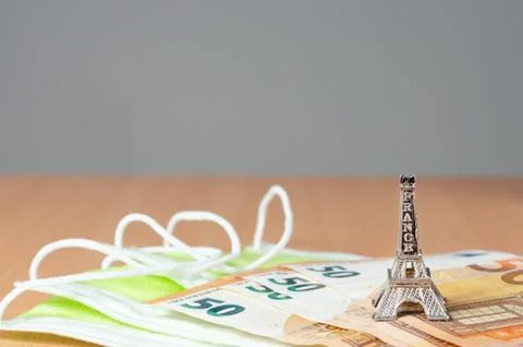 Concept regarding postponement and reprogramming  vacation in France during c Stock Photos