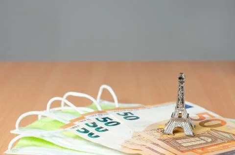 Concept regarding postponement and reprogramming  vacation in Paris during co Foto stock