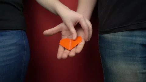 The concept of the relationship between a man and a woman in slow motion. Stock Footage 100677437