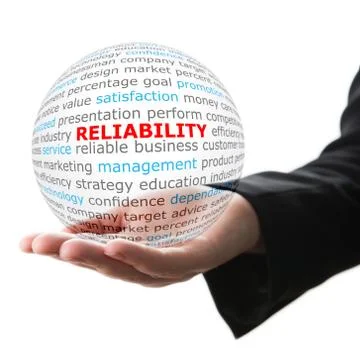 Concept of reliability in business 스톡 사진
