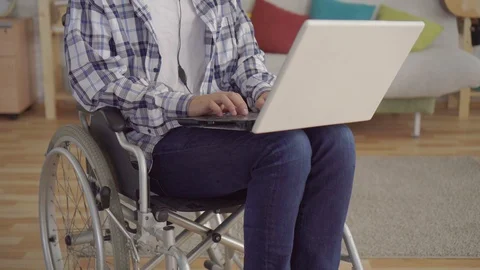 Concept of remote work,young asian man worker in headphones talking call Stock Footage 111161243