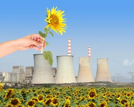 A concept of renewanle energy Stock Photos