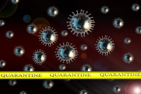 Concept Resistance of a virus. Stock Illustration