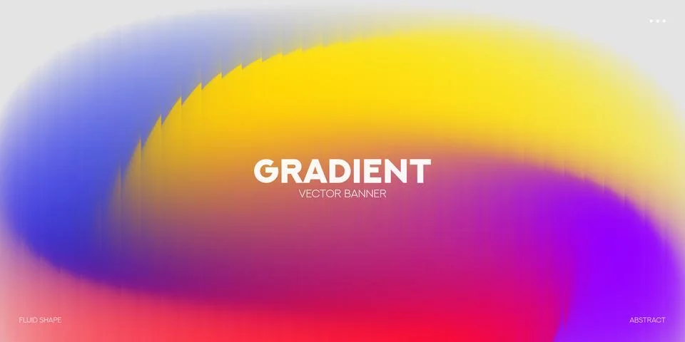 Concept of ripple gradient banner Stock Illustration