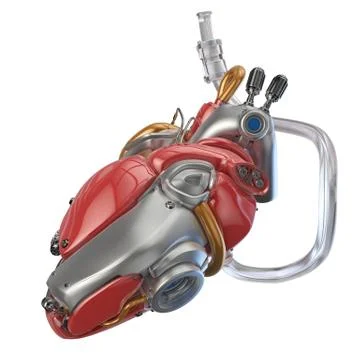 Concept robot heart Иллюстрация