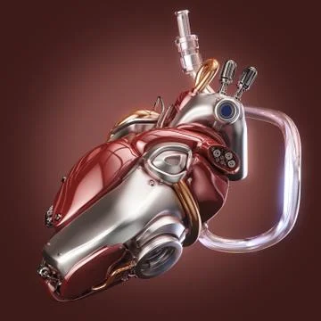 Concept robot heart Иллюстрация