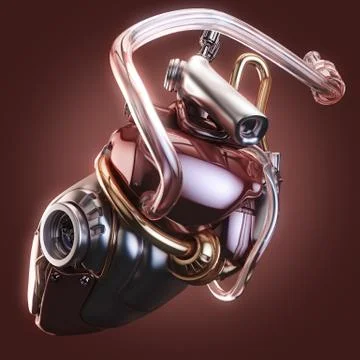 Concept robot heart Иллюстрация