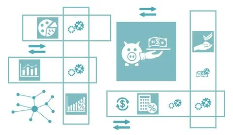 Concept of roi Stock Illustration