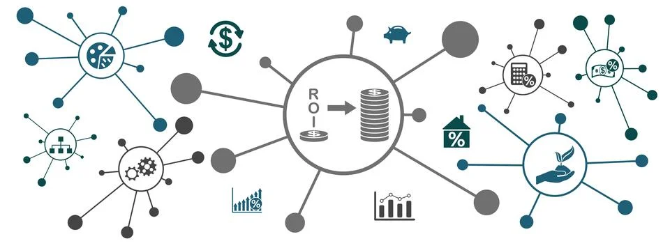 Concept of roi Stock Illustration
