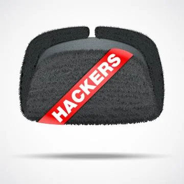 Concept of Russian hacker 스톡 일러스트