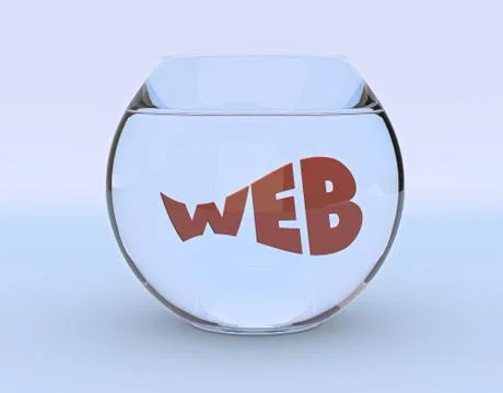 Concept of safe web surfing Stock Illustration