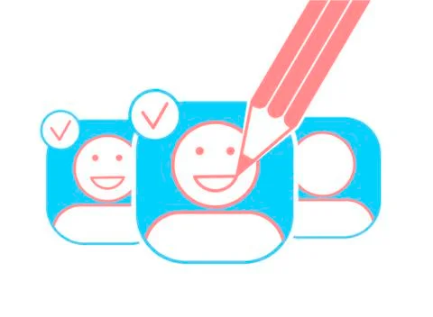 Concept of a saport  smiles Stock Illustration