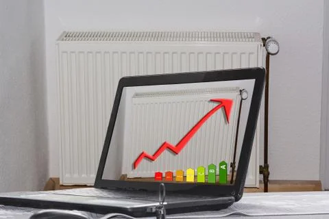 Concept Save heating costs Stock Photos