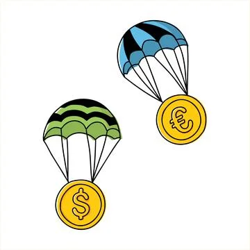 The concept of saving finance Stock Illustration