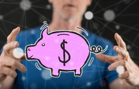 Concept of saving 스톡 사진