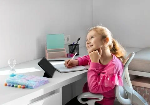 Concept of school, homework and the beginning of the school year Fotos Stock