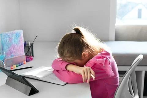 Concept of school, homework and the beginning of the school year Fotos Stock