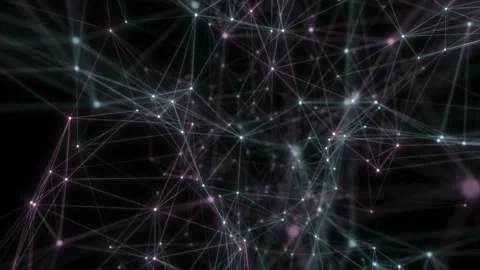The concept of science, business, space. Plexus fantasy abstract technology. Stock Footage 115485287