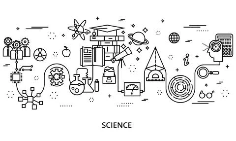 Concept of science development, for graphic and web design Stock-Illustration