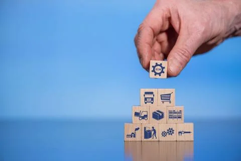 Concept of SCM Stock Photos