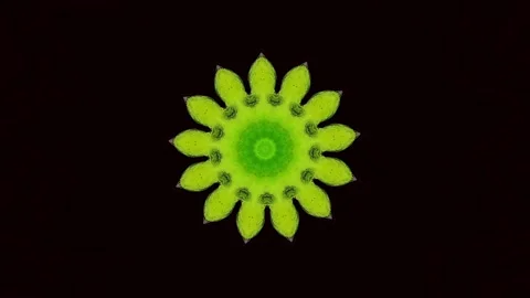 The concept of a screen saver in the form of a spinning mandala Stock Footage 317426165