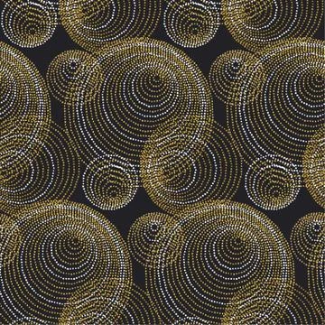 Concept seamless luxury pattern with dots and lines for header, card, backgro Stock Illustration