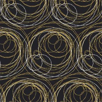 Concept seamless luxury pattern with dots and lines for header, card, backgro Stock Illustration