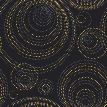 Concept seamless luxury pattern with dots and lines for header, card, backgro Stock Illustration