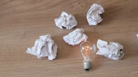 Concept of search and finding of the idea in business Video stock 69018131