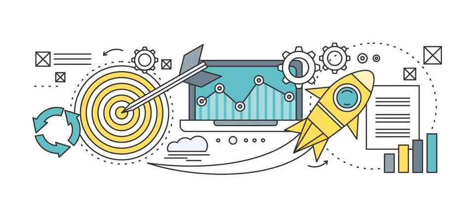 Concept Search Engine Optimization Illustrazione stock