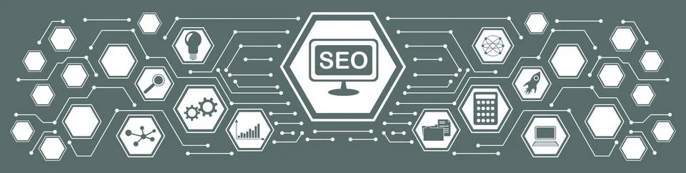 Concept of search engine optimization Stock Illustration