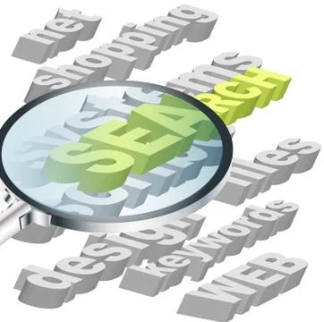 Concept of search engine Stock Photos