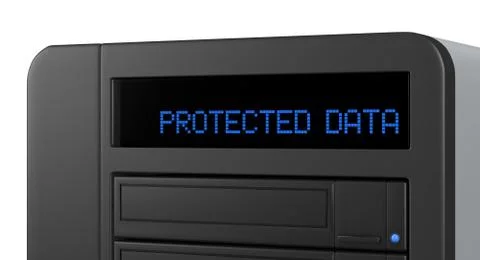 Concept of secure data storage Illustrazione stock