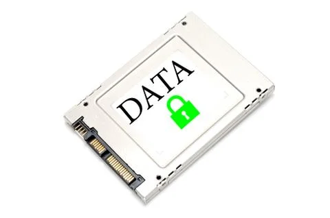 Concept secured data drive Stock Illustration