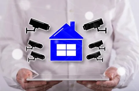 Concept of security camera Stock-Fotos