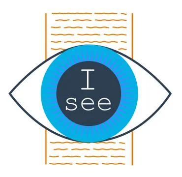 Concept of seeing the truth Stock Illustration