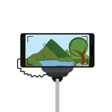 Concept of selfie Stock Illustration