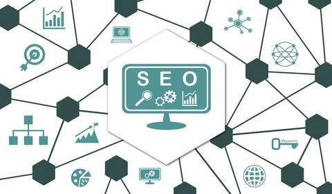 Concept of seo Stock Illustration
