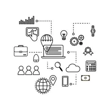 Concept seo optimization in search engine, for graphic and web design Stock Illustration