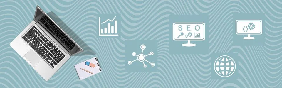 Concept of seo Stock Photos