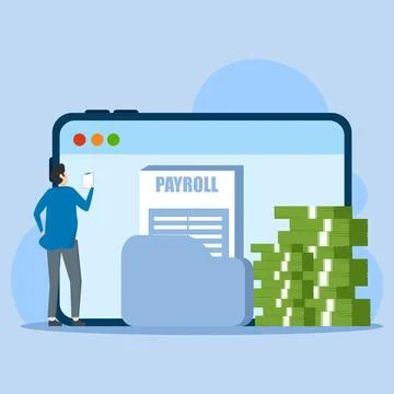 The concept of setting financial administration Stock Illustration